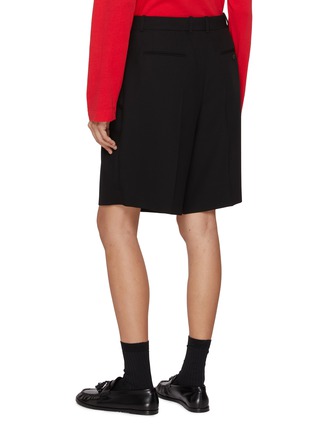 Back View - Click To Enlarge - THE ROW - Vesperis Pleated Wool Shorts