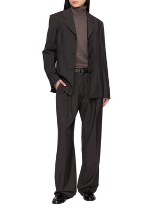 Figure View - Click To Enlarge - THE ROW - Mikkela Wool Tailored Pants