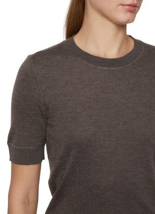  - THE ROW - Linnea Short Sleeve Cashmere Top