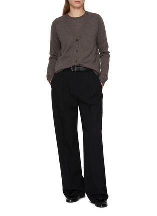Figure View - Click To Enlarge - THE ROW - Linnea Short Sleeve Cashmere Top