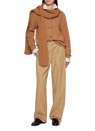 Figure View - Click To Enlarge - THE ROW - Loneke Wool Knit Cardigan