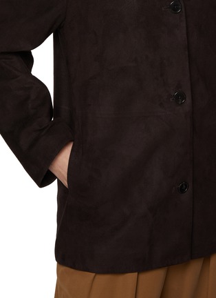  - THE ROW - Fabian Single Breasted Suede Blazer