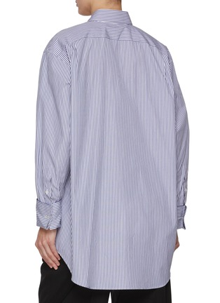 Back View - Click To Enlarge - THE ROW - Ment Striped Cotton Shirt