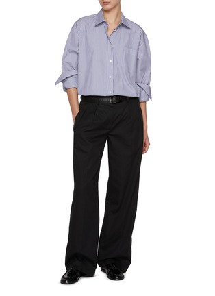 Figure View - Click To Enlarge - THE ROW - Ment Striped Cotton Shirt