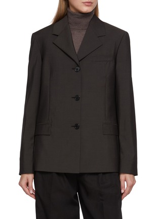 Main View - Click To Enlarge - THE ROW - Faelan Single Breasted Wool Mohair Blazer