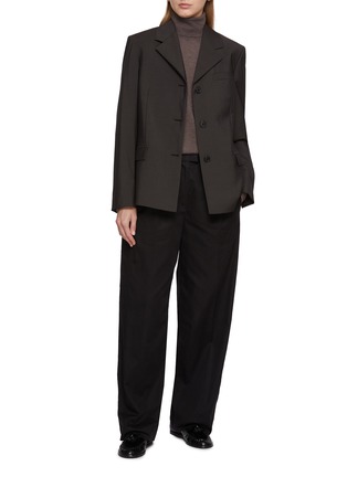 Figure View - Click To Enlarge - THE ROW - Faelan Single Breasted Wool Mohair Blazer