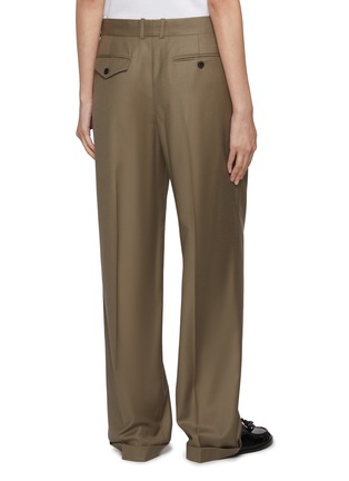 Back View - Click To Enlarge - THE ROW - Sorina Pleated Wool Pants