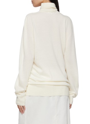 Back View - Click To Enlarge - THE ROW - Lizzy Cashmere Turtleneck Knit Top