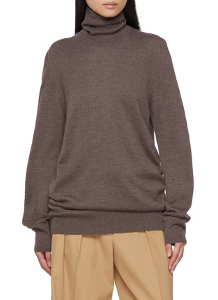 Main View - Click To Enlarge - THE ROW - Lizzy Cashmere Turtleneck Knit Top