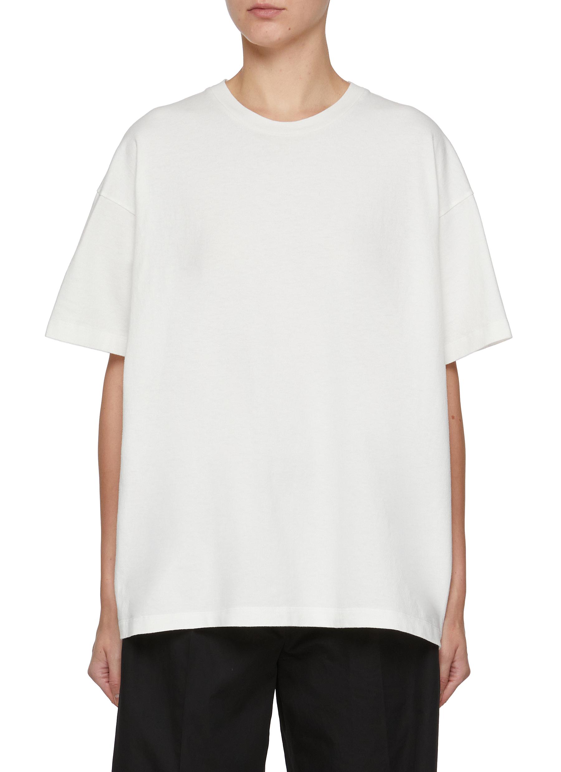 Tシャツ・カットソー The Row The Row Lavinia T-Shirt Lavinia T-Shirt Blue in Cotton – The Row