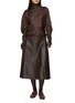 Figure View - Click To Enlarge - THE ROW - Hedora Leather Midi Skirt