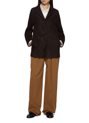 Figure View - Click To Enlarge - THE ROW - Igor Double Pleated Cotton Cashmere Pants