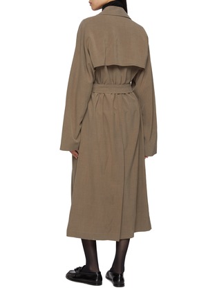 Back View - Click To Enlarge - THE ROW - Rhydian Oversized Silk Wool Trench Coat