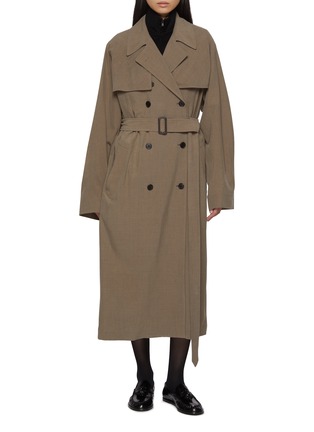 Main View - Click To Enlarge - THE ROW - Rhydian Oversized Silk Wool Trench Coat