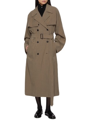 Figure View - Click To Enlarge - THE ROW - Rhydian Oversized Silk Wool Trench Coat