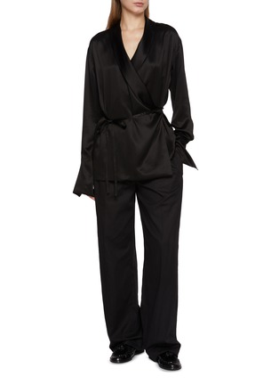 Figure View - Click To Enlarge - THE ROW - Elvie Silk Blouse