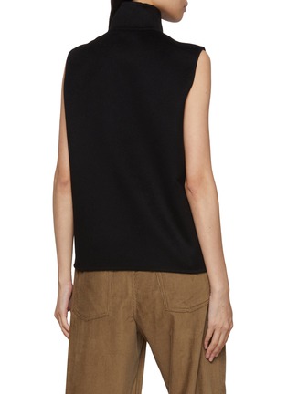 Back View - Click To Enlarge - THE ROW - Federica High Neck Cashmere Vest