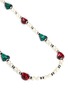 Detail View - Click To Enlarge - KENNETH JAY LANE - Pavé glass pearl stone necklace