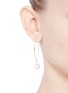 Figure View - Click To Enlarge - KENNETH JAY LANE - Glass pearl drop gold plated hook earrings