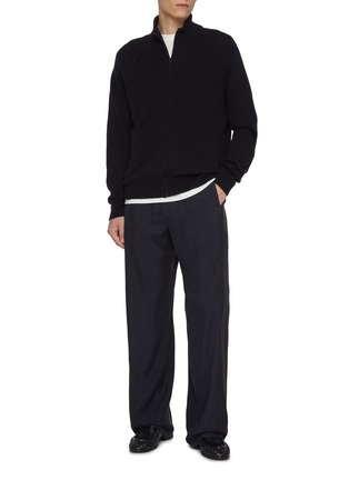 Figure View - Click To Enlarge - THE ROW - Mista Diagonal Seam Silk Wool Pants