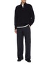 Figure View - Click To Enlarge - THE ROW - Mista Diagonal Seam Silk Wool Pants