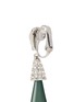 Detail View - Click To Enlarge - KENNETH JAY LANE - Glass crystal pavé resin teardrop clip earrings