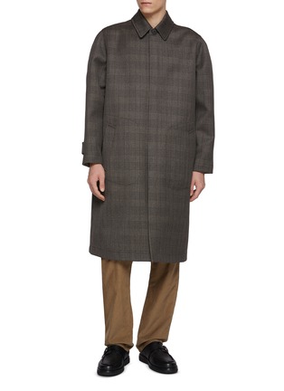 Main View - Click To Enlarge Main View - Click To Enlarge - THE ROW - Palo Reversible Glen Check Wool Silk Coat