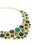 Detail View - Click To Enlarge - KENNETH JAY LANE - Glass crystal cabochon gold plated necklace