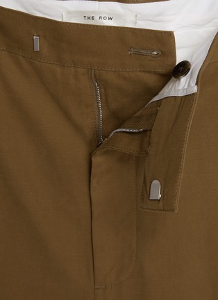  - THE ROW - Belamy Single Pleat Cotton Cashmere Pants