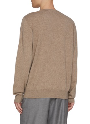 Back View - Click To Enlarge - THE ROW - Rod V-Neck Cashmere Sweater