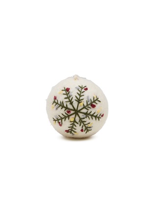 Main View - Click To Enlarge - GRY & SIF - Snowflake Felted Bauble