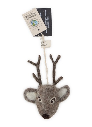 Main View - Click To Enlarge - GRY & SIF - Bambi Felted Ornament — Grey