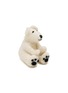 GRY & SIF Polar Bear Sitted Felted Ornament