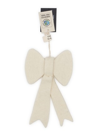Main View - Click To Enlarge - GRY & SIF - Small Bow Felted Ornament