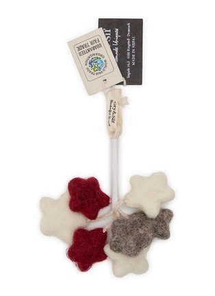 Main View - Click To Enlarge - GRY & SIF - Star Felted Ornament — Set Of 7
