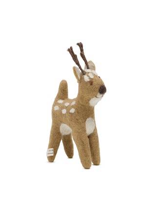 Main View - Click To Enlarge - GRY & SIF - Big Deer Felted Ornament — Brown