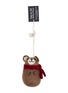 GRY & SIF Brown Bear With Scarf Ornament