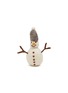 GRY & SIF Snowman With Grey Hat Felted Ornament