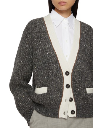  - BRUNELLO CUCINELLI - Contrast Trim Knit Cardigan