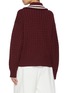 Back View - Click To Enlarge - BRUNELLO CUCINELLI - Striped Zip Up Cashmere Jacket