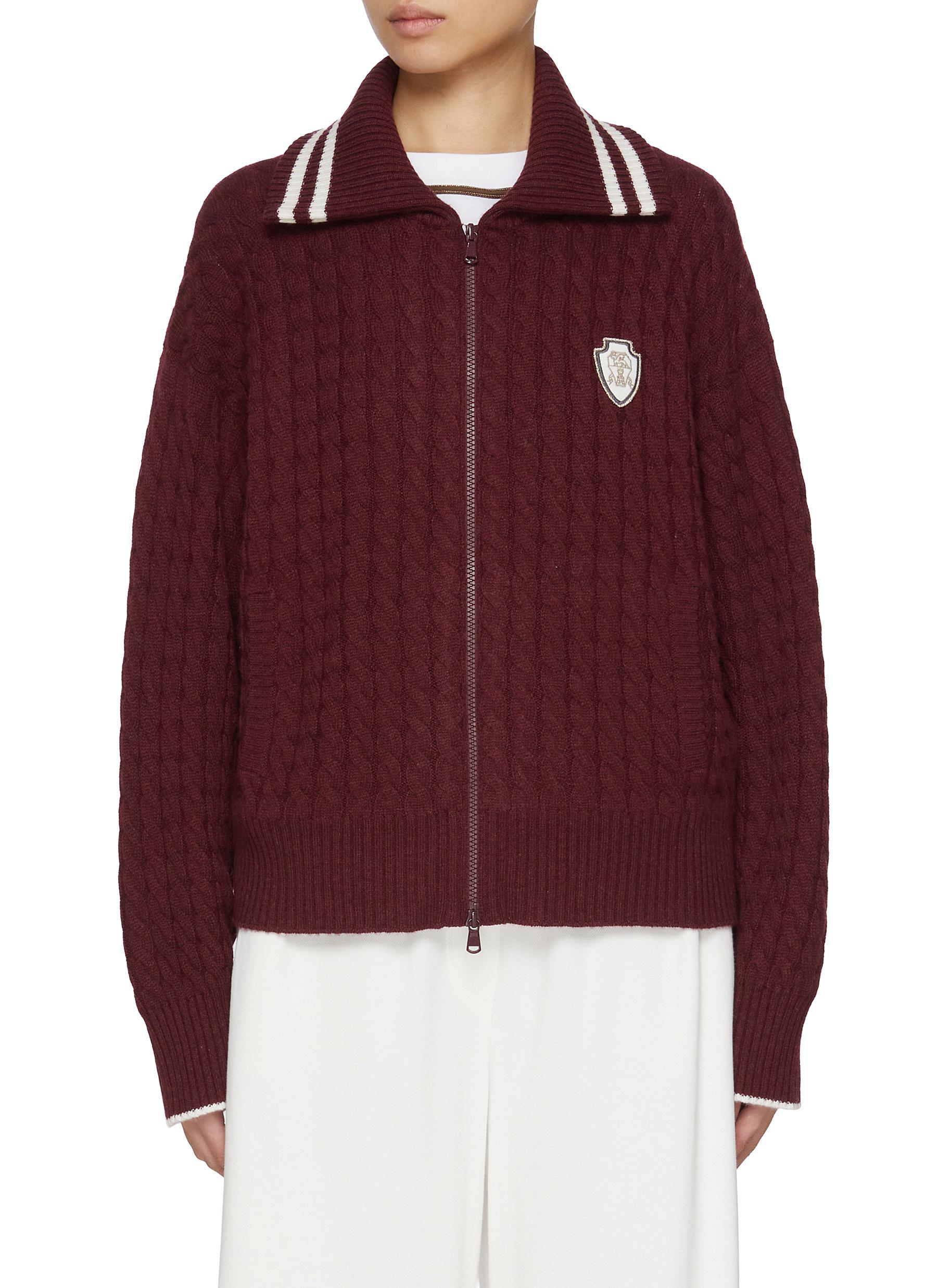 BRUNELLO CUCINELLI カシミヤ ジップアップセーター Brunello Cucinelli Cashmere Half-Zip Turtleneck Sweater