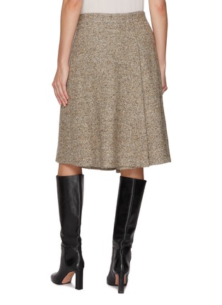 Back View - Click To Enlarge - BRUNELLO CUCINELLI - Belted Asymmetric Skirt