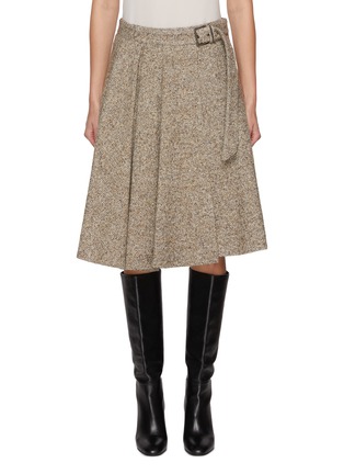 Main View - Click To Enlarge - BRUNELLO CUCINELLI - Belted Asymmetric Skirt