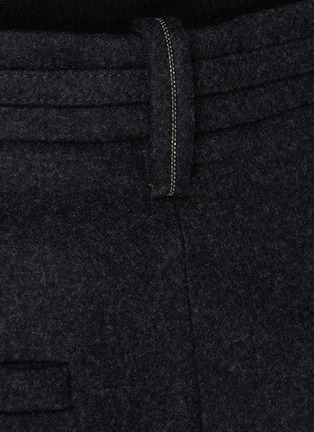  - BRUNELLO CUCINELLI - D Ring Belted Virgin Wool Suiting Pants