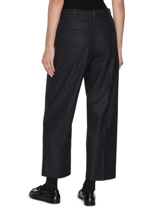 Back View - Click To Enlarge - BRUNELLO CUCINELLI - D Ring Belted Virgin Wool Suiting Pants