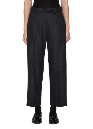 Main View - Click To Enlarge - BRUNELLO CUCINELLI - D Ring Belted Virgin Wool Suiting Pants