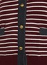  - BRUNELLO CUCINELLI - Two Pocket Striped Wool Cashmere Silk Cardigan