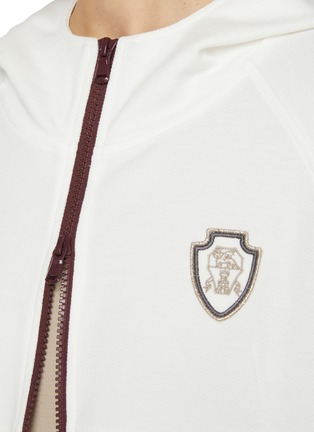  - BRUNELLO CUCINELLI - Logo Patch Hooded Jacket