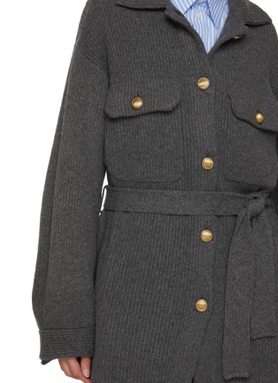  - BRUNELLO CUCINELLI - Belted Knit Shirt Wool Silk Cardigan