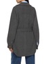 Back View - Click To Enlarge - BRUNELLO CUCINELLI - Belted Knit Shirt Wool Silk Cardigan